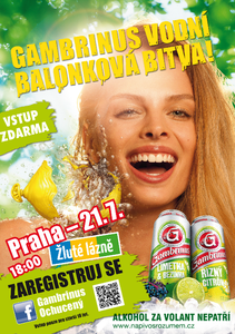 GAMBRINUS VODNÍ BALONKOVÁ BITVA !! - Párty molo